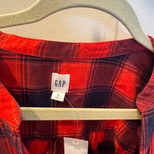 Flannel short sleeve top from GAP